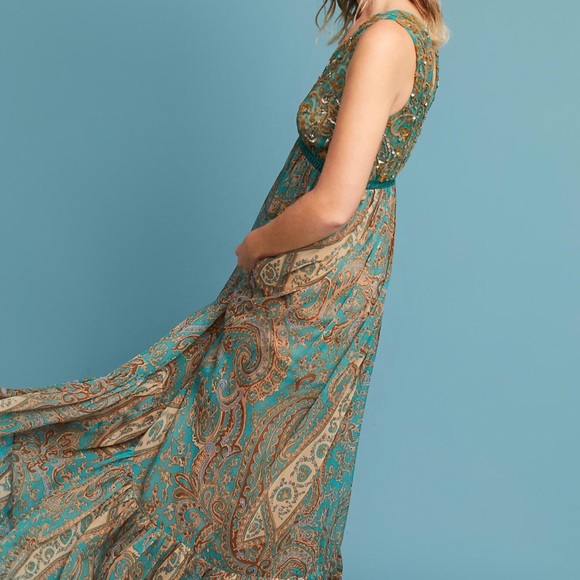 BEADED paIsley maxi dress - Picture 5 of 7